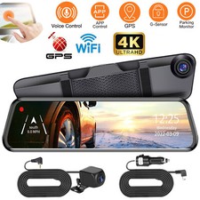 4K Dash Cam for Cars Ultra HD 2160P Dash Camera WiFi  GPS Voice and APP Control