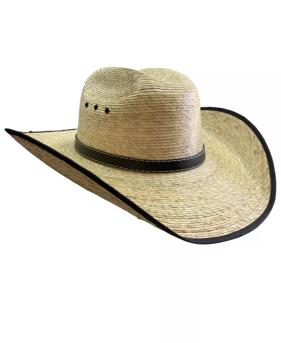 MEXICAN PALM HAT , OUTDOOR ,SOMBRERO , TEXAS , COWBOY (ADULT