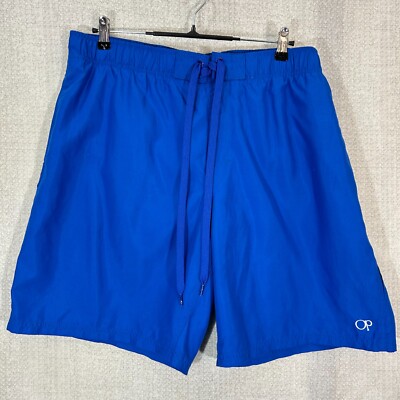 Ocean Pacific OP Swim Trunks Shorts Mens XL Blue Measures 40x9 Lined NWT