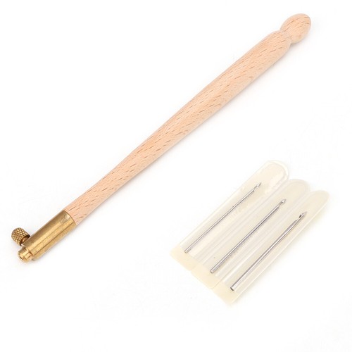 French Embroidery Needles Tambour Crochet Hook Luneville Hook with 3 Needle NBT