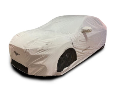 OEM NEW 21-24 Ford Mustang MACH-E Logo Custom Car Cover w/ Charge Port Access