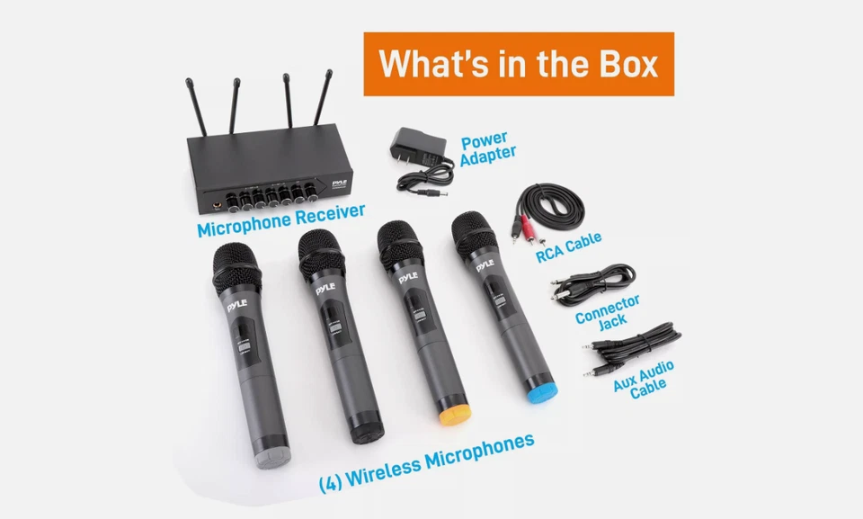Pyle Portable UHF Wireless Microphone System - Battery Operated - Image 4 of 4