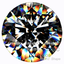 CUBIC ZIRCONIA BEST SUPER QUALITY LOOSE ROUND CZ /  7 STARS CLEAR CZ USA SHIPPER
