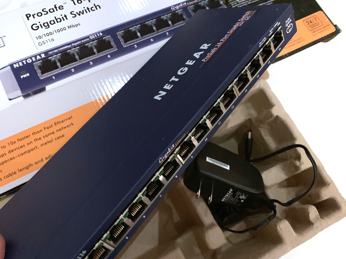 Netgear Prosafe 16 port fast Gigabit Switch for Mac or PC | eBay