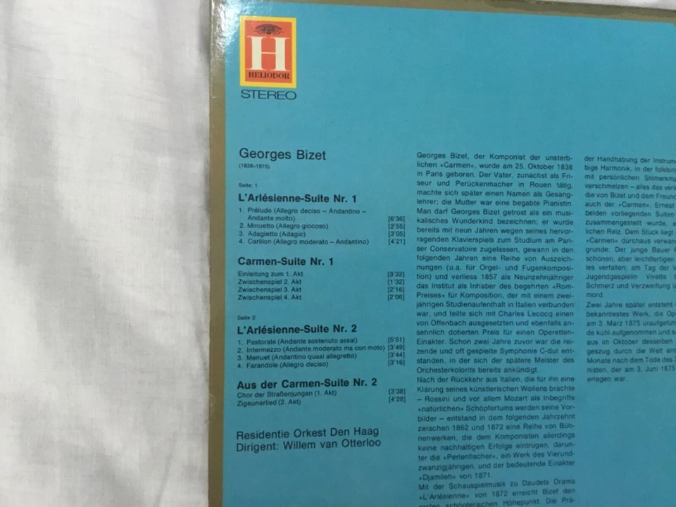 Bizet b1838-1875 L’Arleslene - suite Nr 1 and 2 Carmen - suite Nr 1 and 2 LP - Image 4 of 4