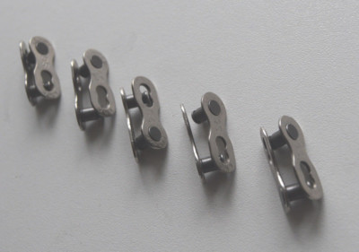 5 Paar KMC Missing Link Kettenverschlußglied 9-fach silber