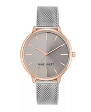 Nine West Women's Two Tone Mesh Watch NEW