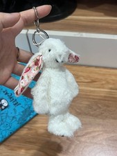 Jellycat Blossom Cream Bunny Berry Plush Keychain Bag Charm NWT Cute