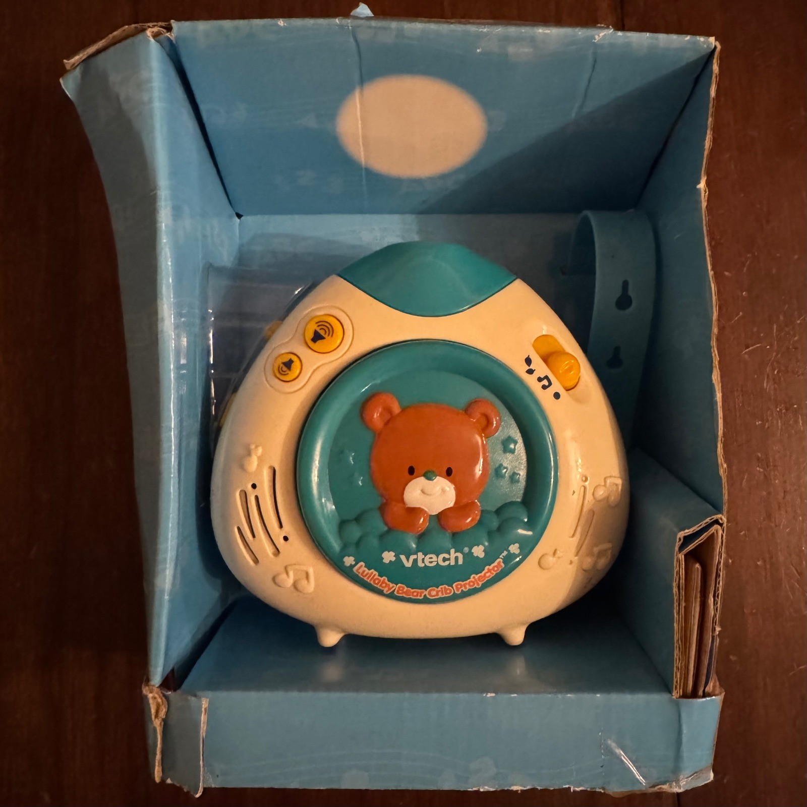 Vtech Lullaby Bear Crib Projector W/ Timer Soothing Sleep Lights Sound Music