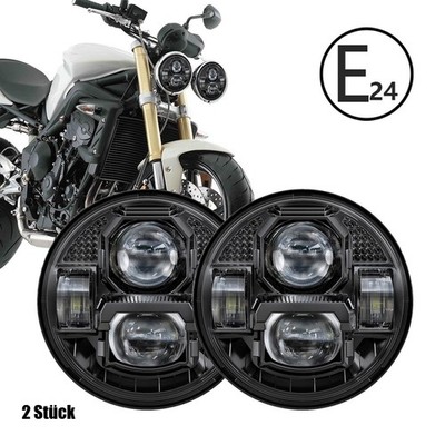 Für Triumph Speed Street Triple Rocket  5,75 LED Scheinwerfer E24-Prüfzeichen