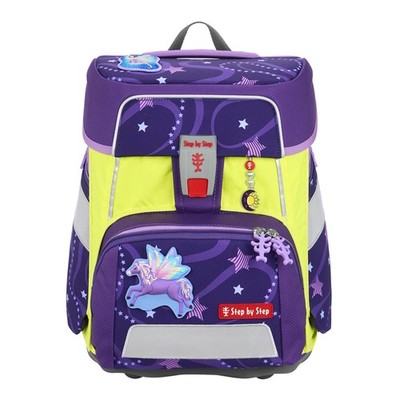 Step by Step Neon Pull-Over Gelb Überzug reflektierend für Schulranzen SPACE