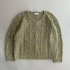 Large 80s L.L. Bean V Neck Sweater