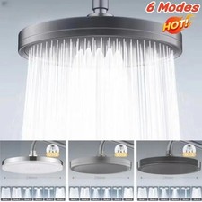 Large Rainfall Shower Head High Pressure 6 Mode Supercharge Bathroom Top Shower
