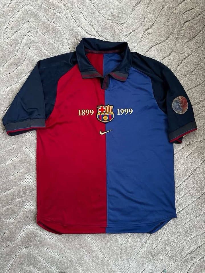 【希少】FC Barcelona 1899-1999 Nike ユニフォーム M FC Barcelona Centenary Shirt 1899 1999 Nike Size M Rare Vintage