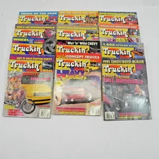 1995 TRUCKIN MAGAZINE FULL YEAR LOT OF 12 ISSUES MINI TRUCKS CUSTOM LOWRIDERS