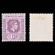 8032: Leeward Islands SG109 6d Purple 1938 Sc#110 Mi100a Mint MH C£35