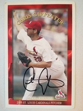 SIGNED 2005 St. Louis Cardinals Chris Carpenter #29 Baseball Card