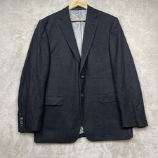 Versace Collection Men's Size 44 Wool Blend Gray Black Herringbone Blazer Coat
