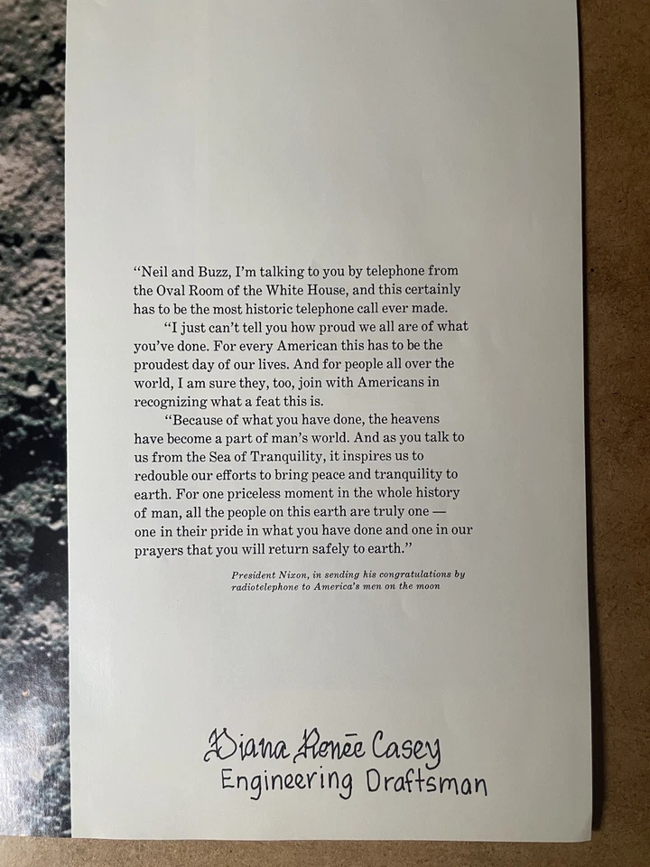 Apollo 11 Man On The Moon Signed Letter North American Rockwell Space 1969 - Image 4 of 4