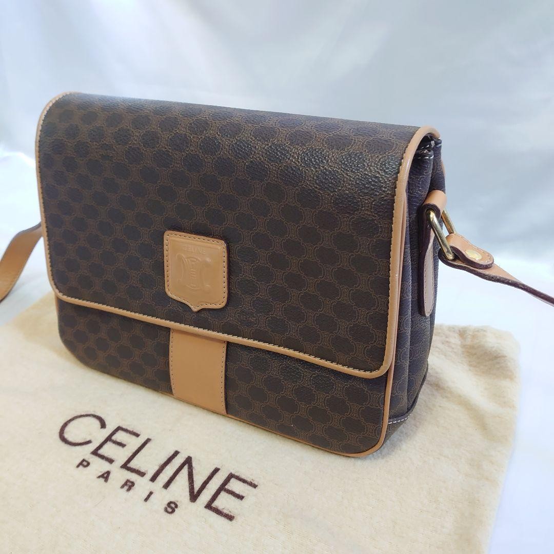 Mint Condition CELINE Macadam Pattern Shoulder Bag - image 3