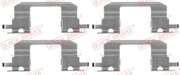 ZubehöRkit, Scheibenbremsbelag Quick Brake 109-1672 FüR Subaru-image