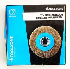 Wire Wheel 8" For Bench Grinder 32mm Hole With Bore Adaptors - KDPPW009