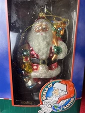 Kurt Adler Scandinavian World Of Santas Blown Glass Christmas Ornament Figural