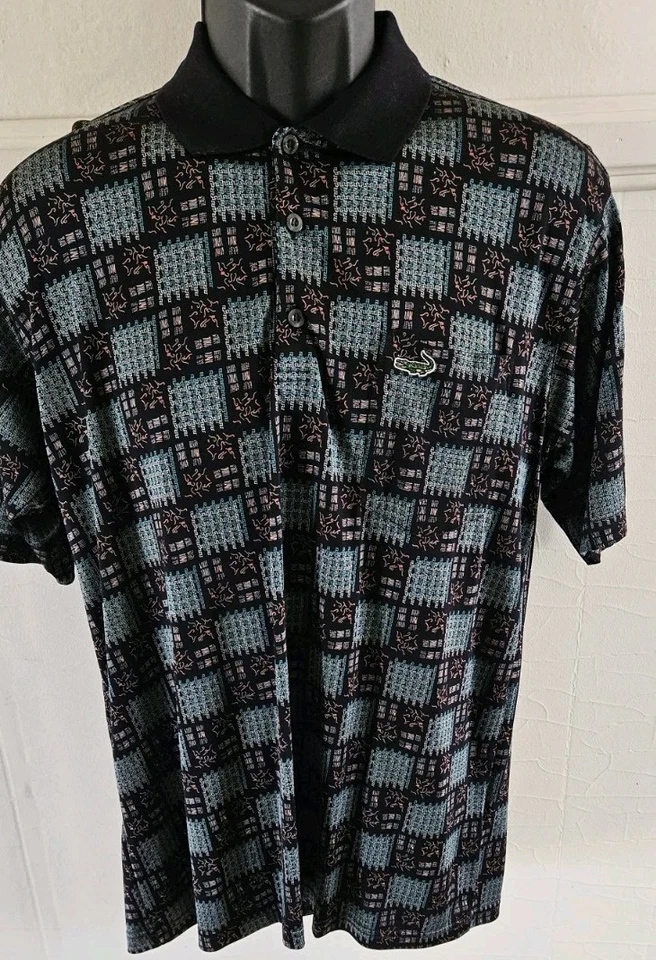 Polo de golfe Crocodile Original Pro Design Japão masculino L ajuste fino em estado perfeito - Imagem 2 de 4