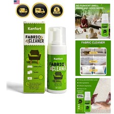Upholstery Dry Cleaning Foam No-Rinse Fabric Cleaner for Sofas, Couches C...