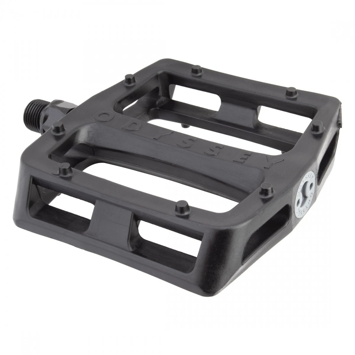 Pédales BMX Vintage Odyssey Triple Piège - 1/2 Pouce - Noir/Argent