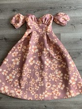 Asos Puff Sleeve Floral Dress Size 2