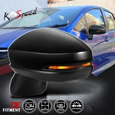 Left Driver Side Powered Heated Turn Signal Rear View Mirror for 15-20 Honda Fit
