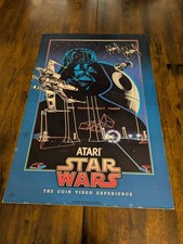 Original 1983 Atari Star Wars Coin Video Experience Arcade Poster Vintage