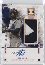 2025 Panini Impeccable Elegance Jersey Holo Silver /25 Austin Wells Auto 1o2