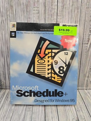 Microsoft Schedule + Designed For Windows 95 T54