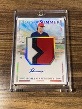 ROMAN ANYHONY #/25 - 2025 Panini Boys Of Summer JUMBO PATCH ON-CARD AUTO SSP 🔥