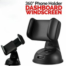 360  Car Phone Mount - Wide View, Flexible , Universal Handsfree, Suctio