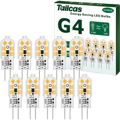 G4 Led Birne Warmweiss 1.2W 12V Ersatz 10W Halogen 6er Pack