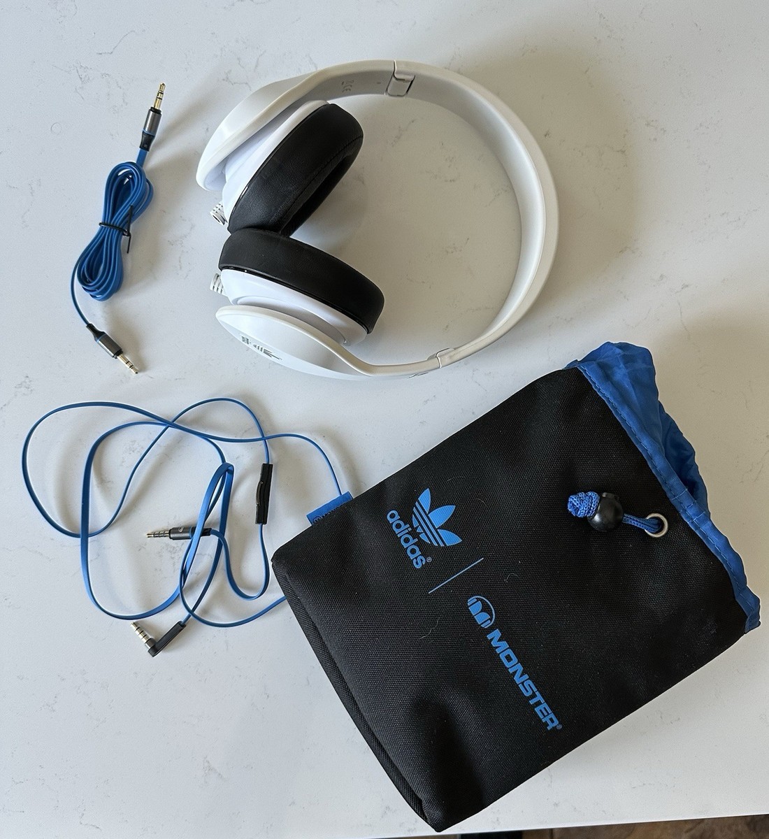 Monster ADIDAS-ORIGINALS Headband Headphones - White for sale