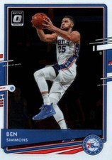 Ben Simmons Philadelphia 76ers 2020-21 Panini Donruss Optic Basketball Base Card