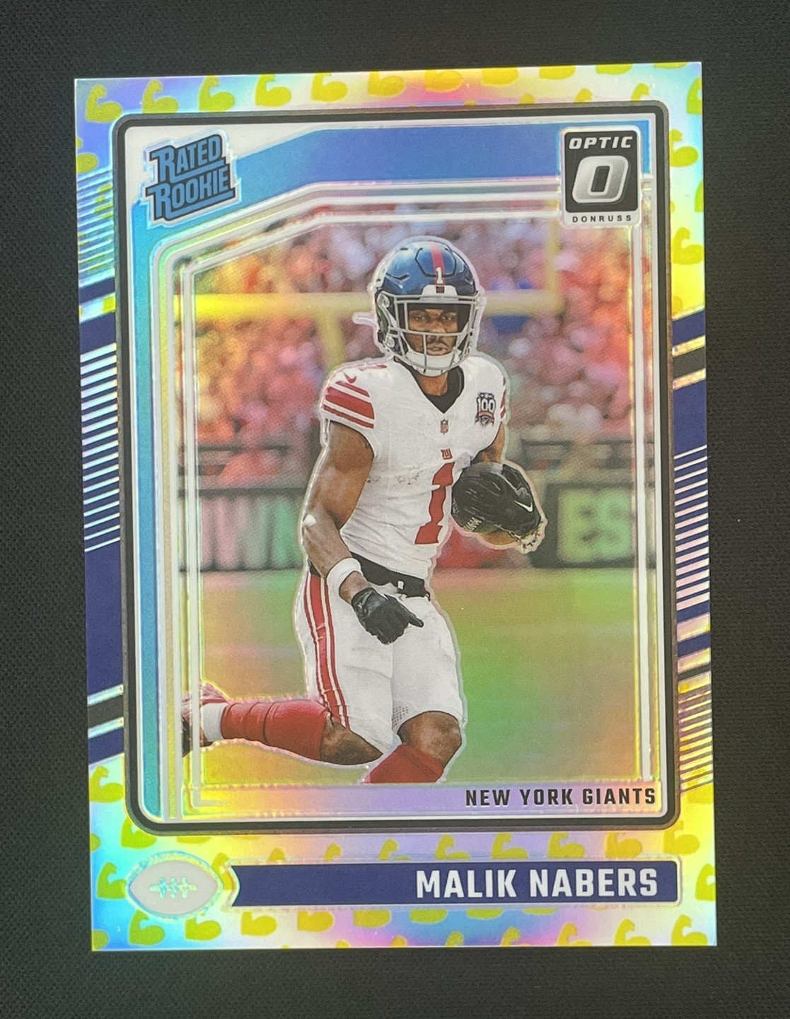 Malik Nabers 28/149 - 2024 Donruss Optic Flex Rated Rookie Giants #271