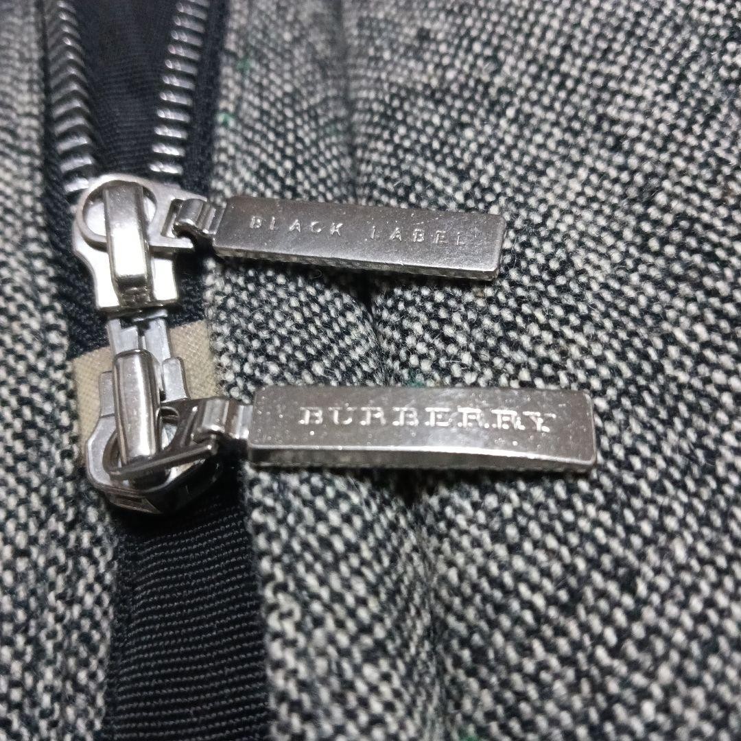 BURBERRY BLACK LABEL Down Jacket Gray Check Size M From Japan thumbnail 24