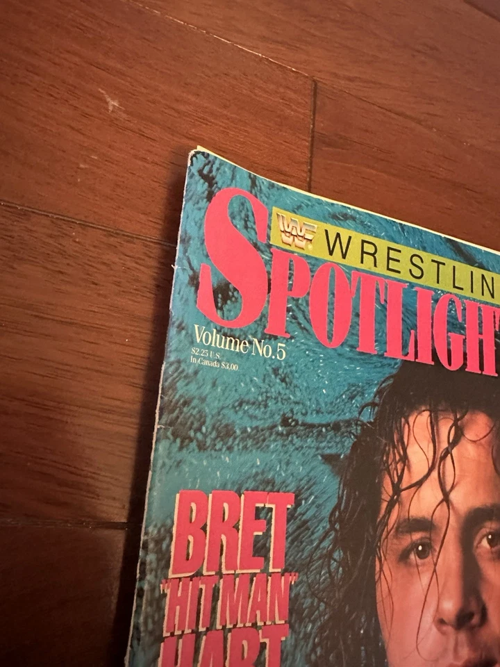 Revista Spotlight WWF WWE 5 Bret Hitman Hart 1989 1990 sin póster Foto 2 de 4