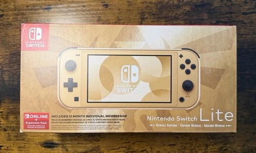 Nintendo Switch Lite Hyrule Edition Bonus Online + Expansion Pack - Sealed