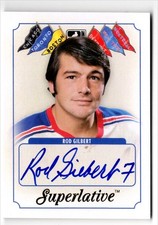 2013-14 ITG Superlative The First Six Autographs Gold Rod Gilbert Auto /5 Los