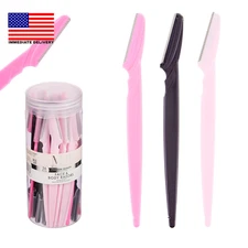 36Pc Face & Body Razors Set - Pink & Black Disposable Razors for Face & Eyebrow 