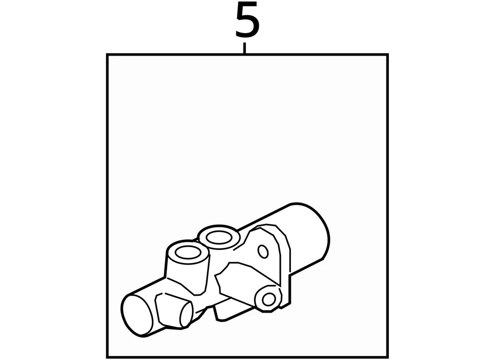 BMW M6 2013-2019 cilindro maestro de frenos *84 k millas* con tanque de depósito y tapa OEM Foto 4 de 4