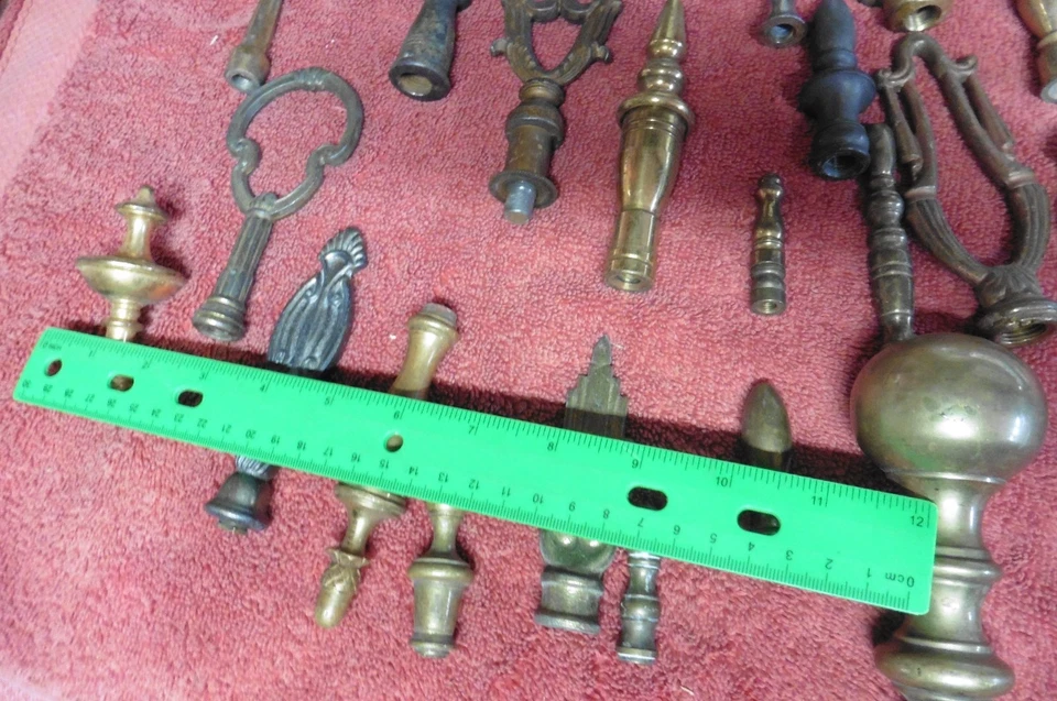 Antiguo Acabados Latón Hierro Fundido Sólido Todo Tamaño Fondo Femenino Lote de 22 Lámparas Foto 4 de 4