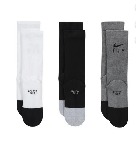 DN6949 902 Nike Elite Crew Fly Socks Pack Multicolor Size Small 3Y-5Y - Picture 3 of 4