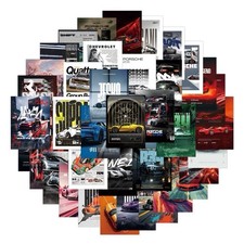 25pcs Random Cool Super Sport Car Racing Cars Art Poster Waterproof Stickers 25pcs Random Cool Super Sport Car Racing Cars Art Poster Waterproof Stickers
